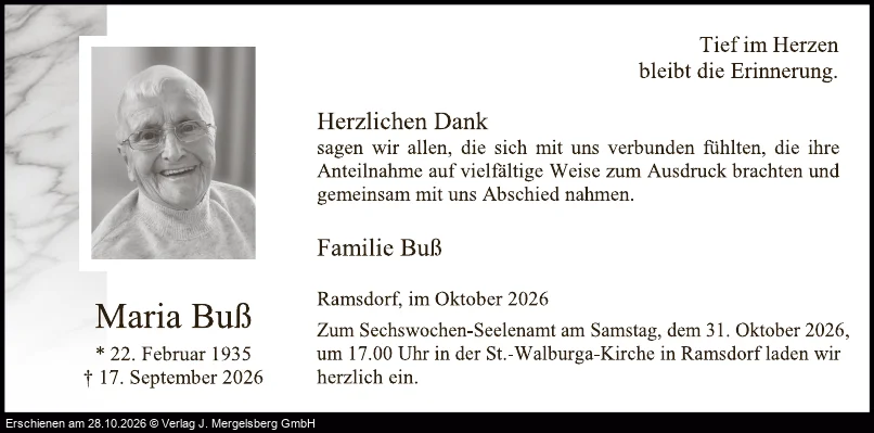 Traueranzeige