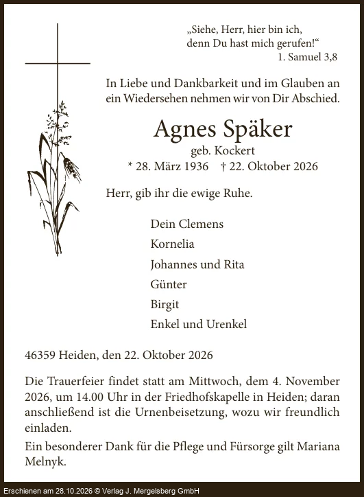 Traueranzeige