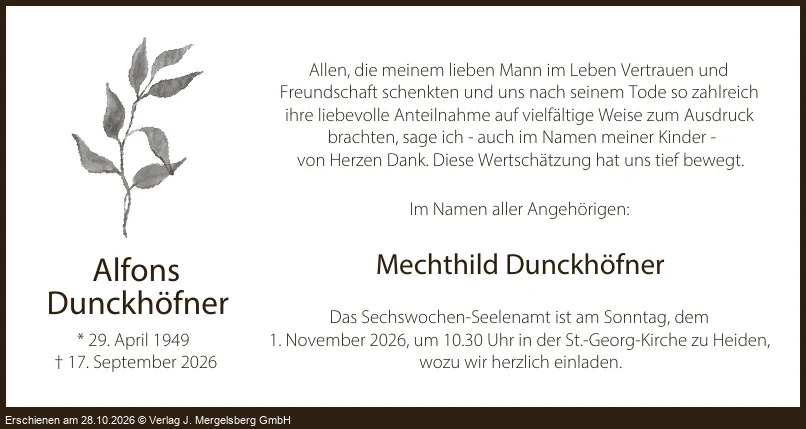 Traueranzeige