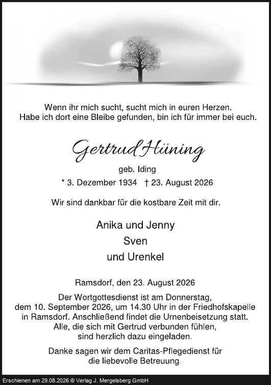Traueranzeige