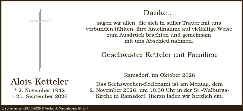 Traueranzeige