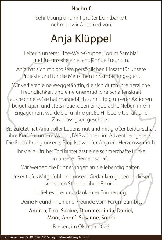 Traueranzeige
