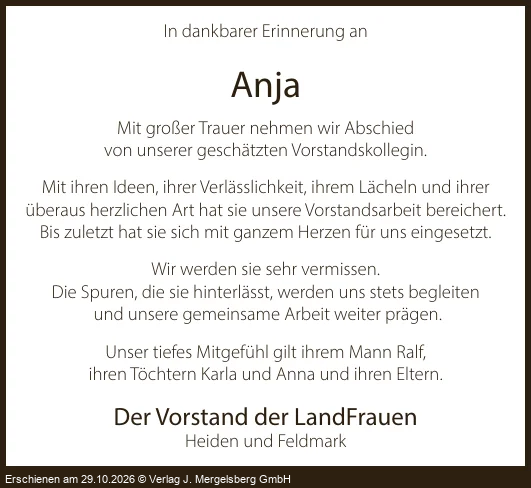 Traueranzeige