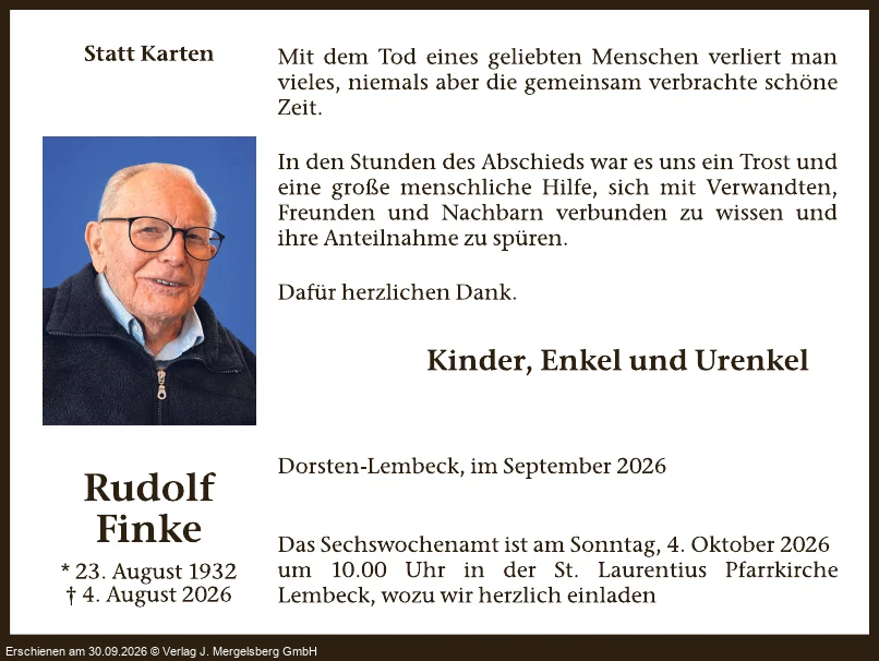 Traueranzeige