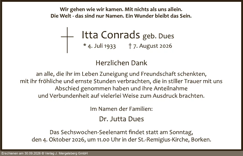 Traueranzeige