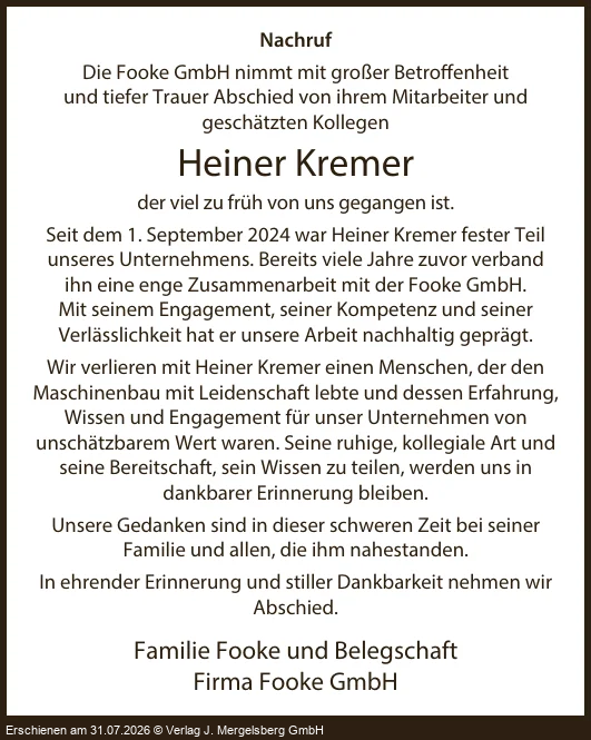 Traueranzeige
