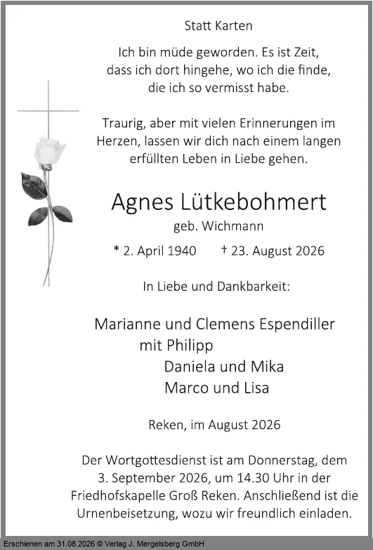 Traueranzeige