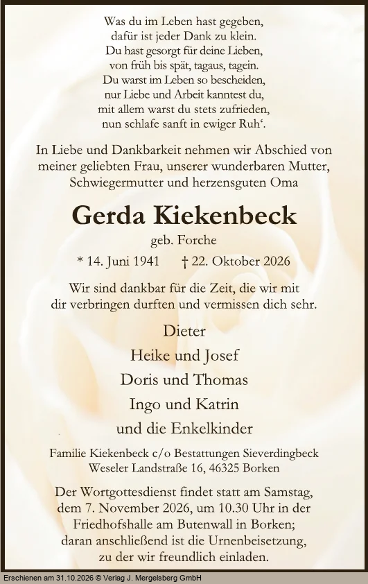 Traueranzeige